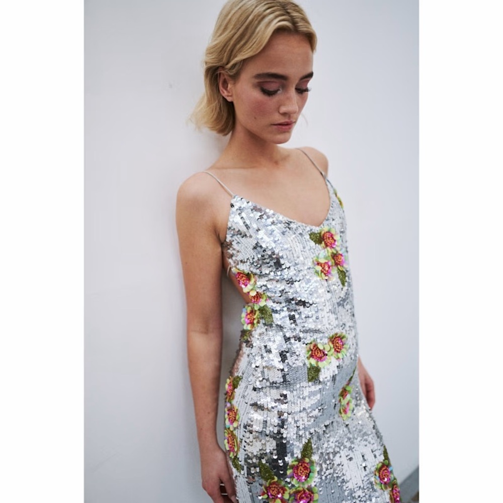 Wolf & Badger “Frankie” Sequin Midi Dress